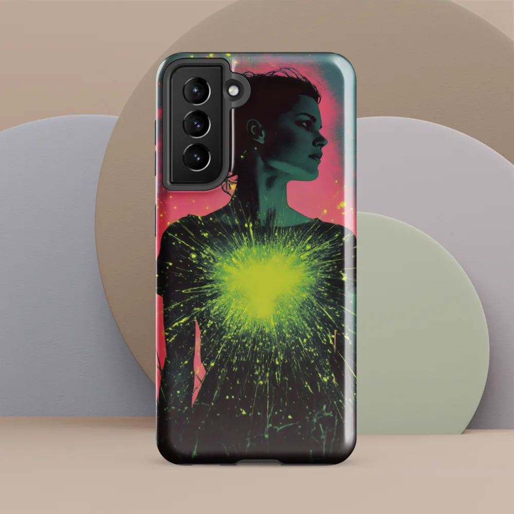 Cosmic Heart: A Surreal Portrait of Strength