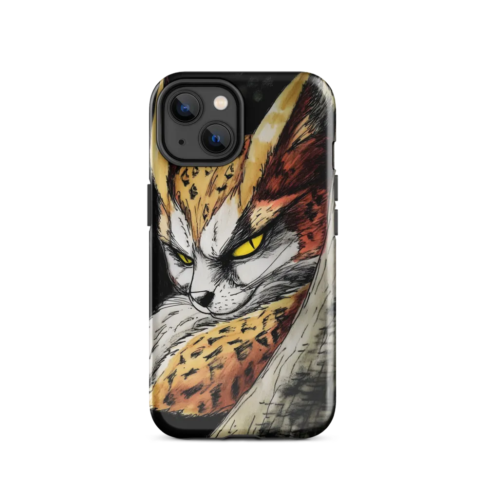 Fierce Gaze of the Wild Cat