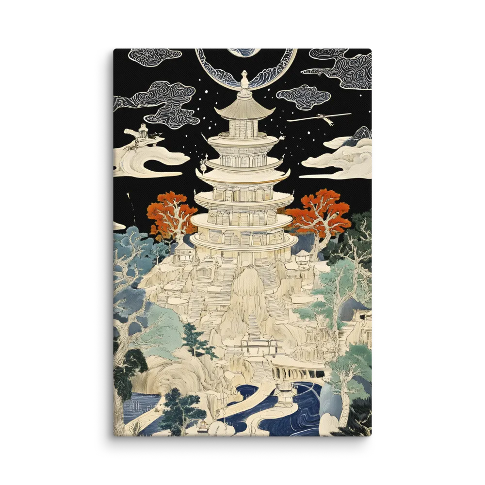 Whispers of the Pagoda | Canvas | 8″×12″