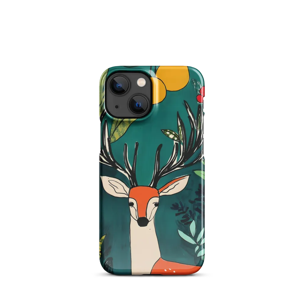 Nature's Embrace: The Majestic Deer | Phone Case |  13 Mini | Snap Case | Glossy