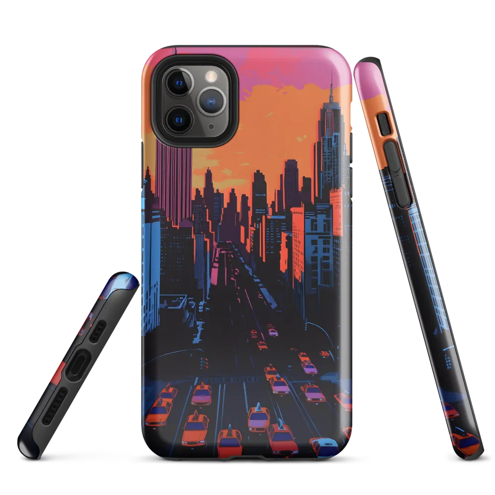 Sunset Over Skyscrapers | Phone Case |  11 Pro Max | Tough Case | Glossy