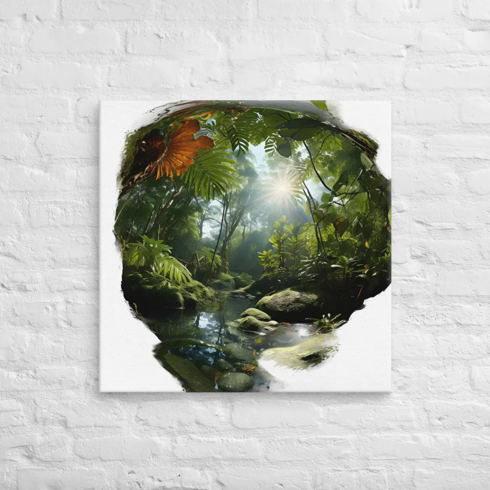 Whispers of the Jungle | Canvas | 28″×28″