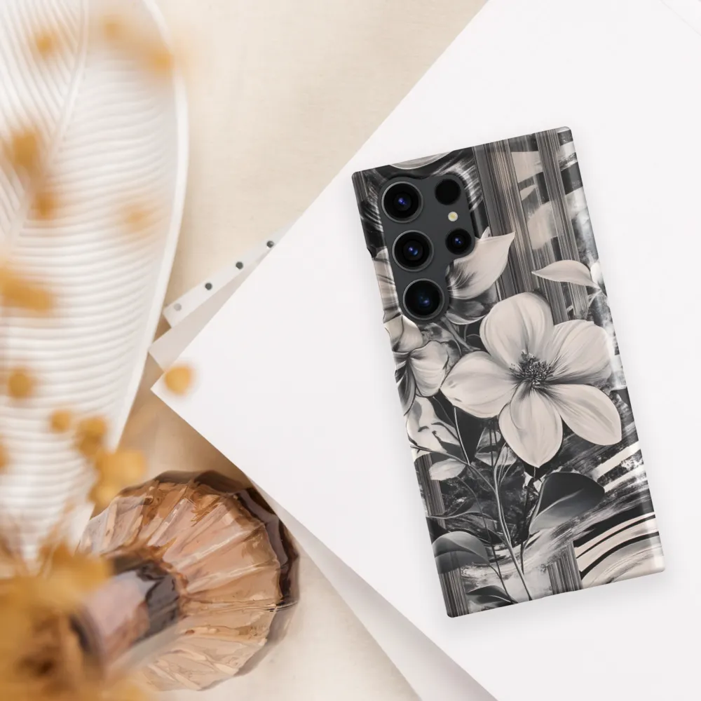 Ethereal Bloom: A Dance of Monochromes