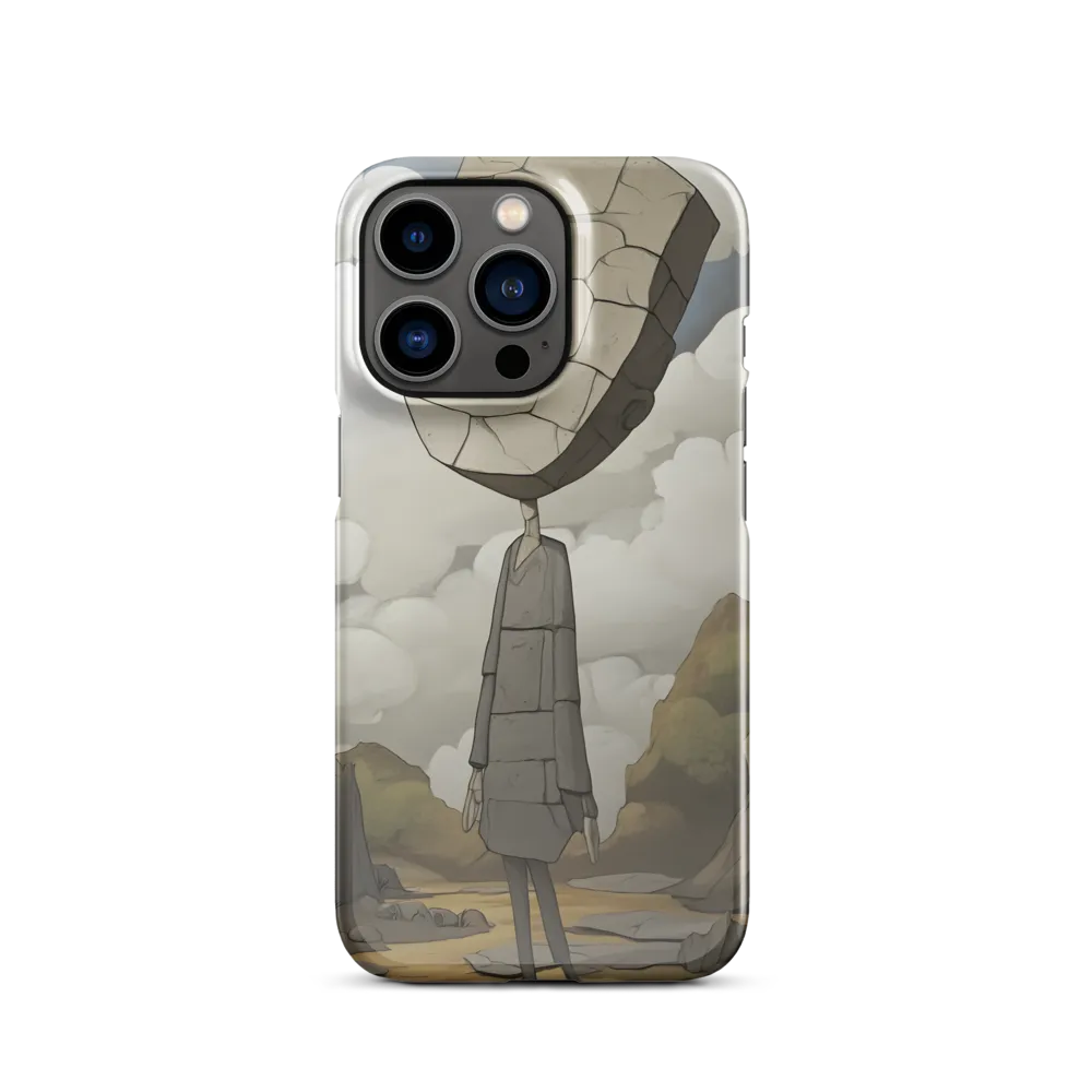Whimsical Stone Figure in a Rocky Landscape | Phone Case |  13 Pro | Snap Case | Glossy