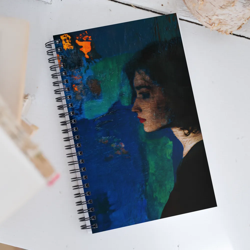 Contemplation in Blue | Spiral Notebook