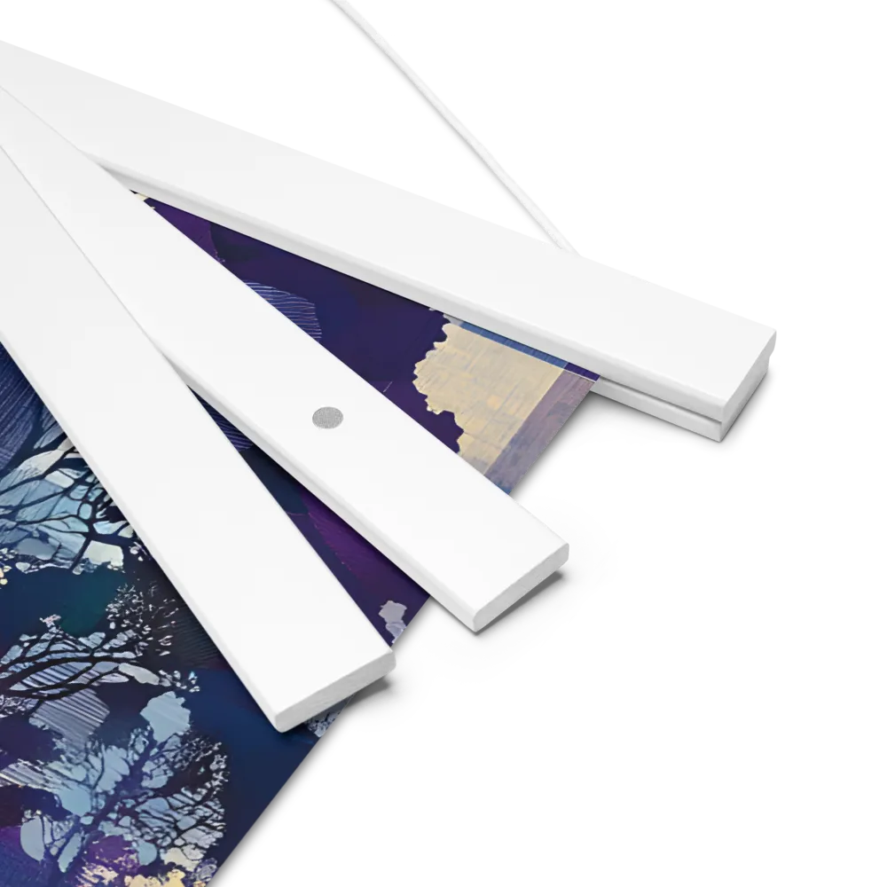 Tranquil Geometry: A Journey Through Color | Poster With White Wood Hanger | 14″×14″