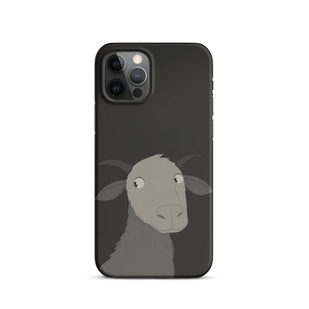 Whimsical Goat in Darkness