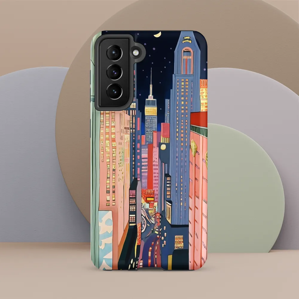 Urban Dreamscape: A Pop Art Night | Phone Case |  S21 FE | Tough Case | Matte
