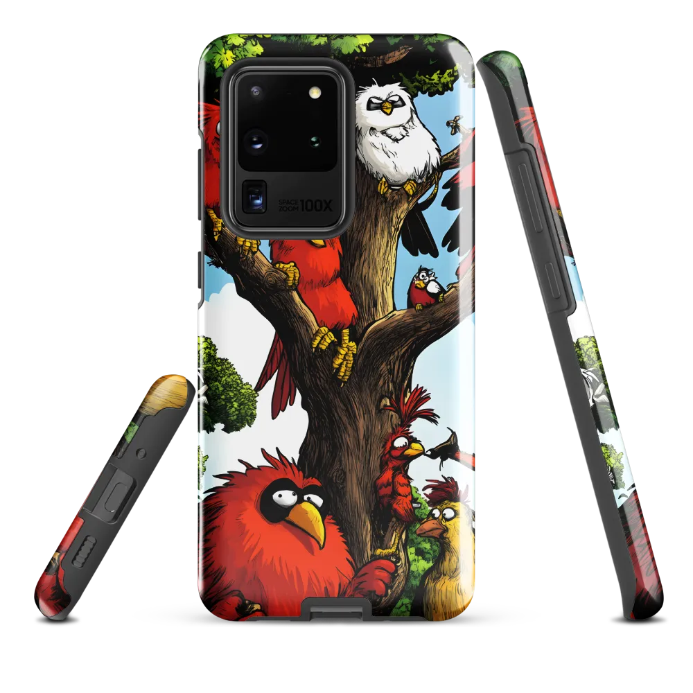 Whimsical Avian Gathering
