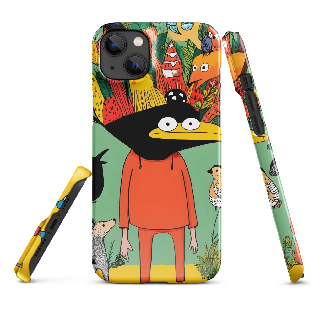Whimsical Encounter in a Colorful Jungle