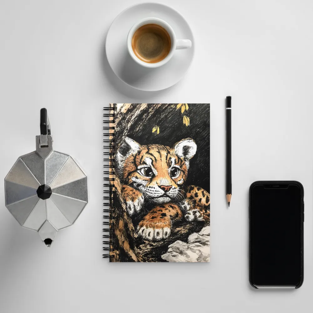 Curious Cub in the Canopy | Spiral Notebook