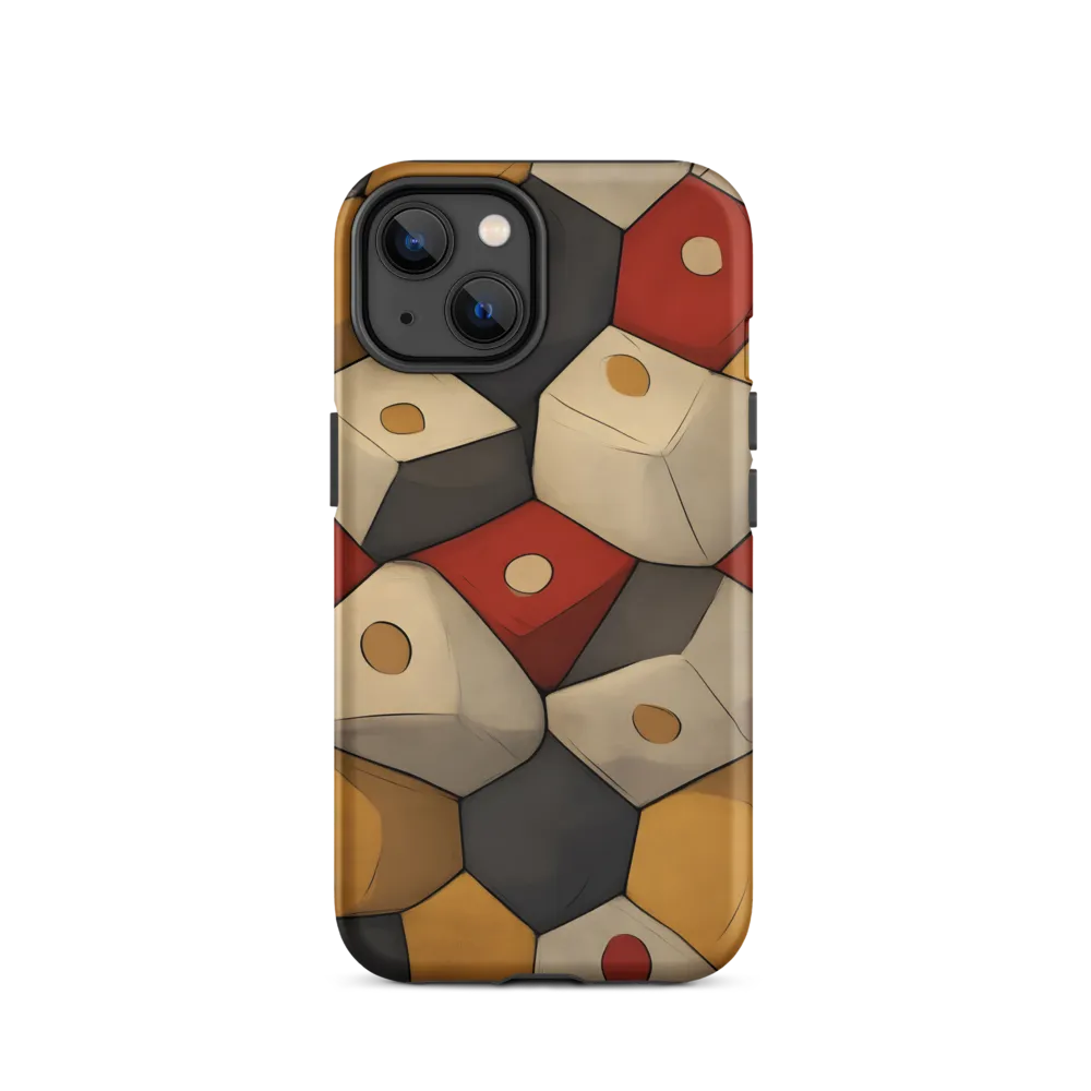 Interlocking Hexagons: An Abstract Dance of Color