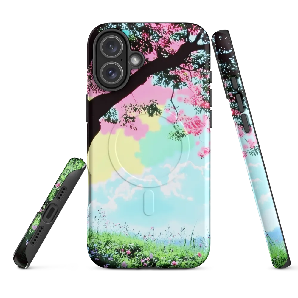 Pastel Dreams: A Surreal Tree Landscape