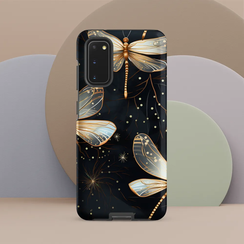 Ethereal Dance: Dragonflies in a Midnight Garden