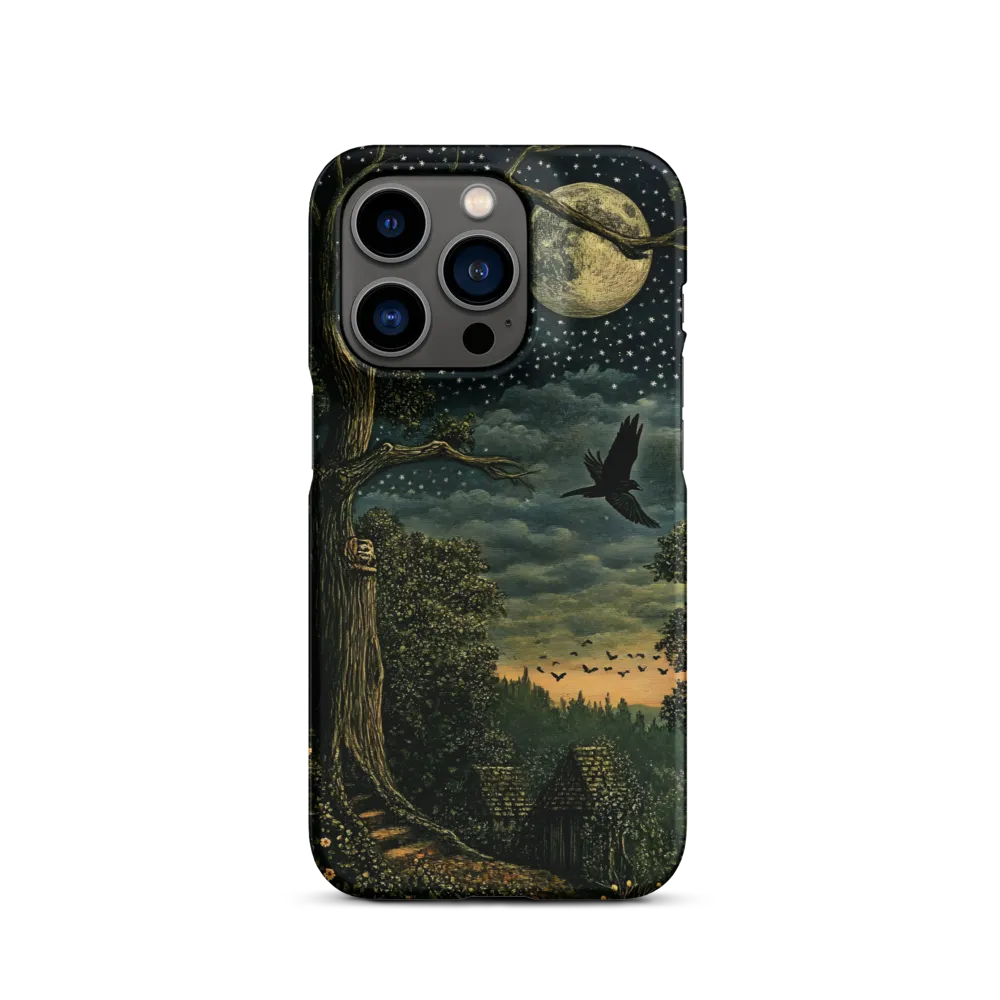 Mystical Nightscape Under the Full Moon | Phone Case |  14 Pro | Snap Case | Matte
