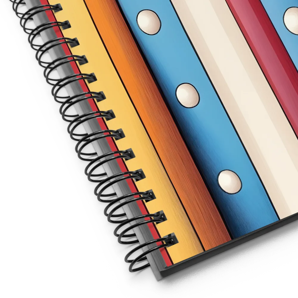 Vivid Geometry: A Playful Arrangement | Spiral Notebook