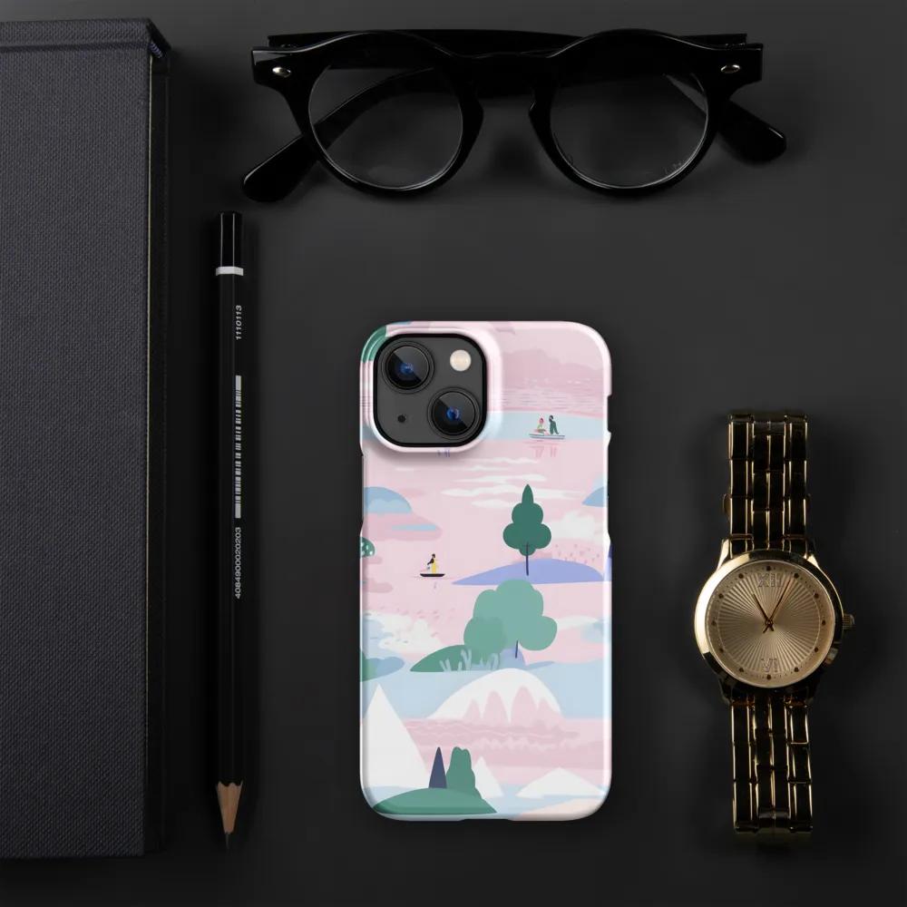 Whimsical Reflections: A Journey Through Landscapes | Phone Case |  13 Mini | Snap Case | Glossy