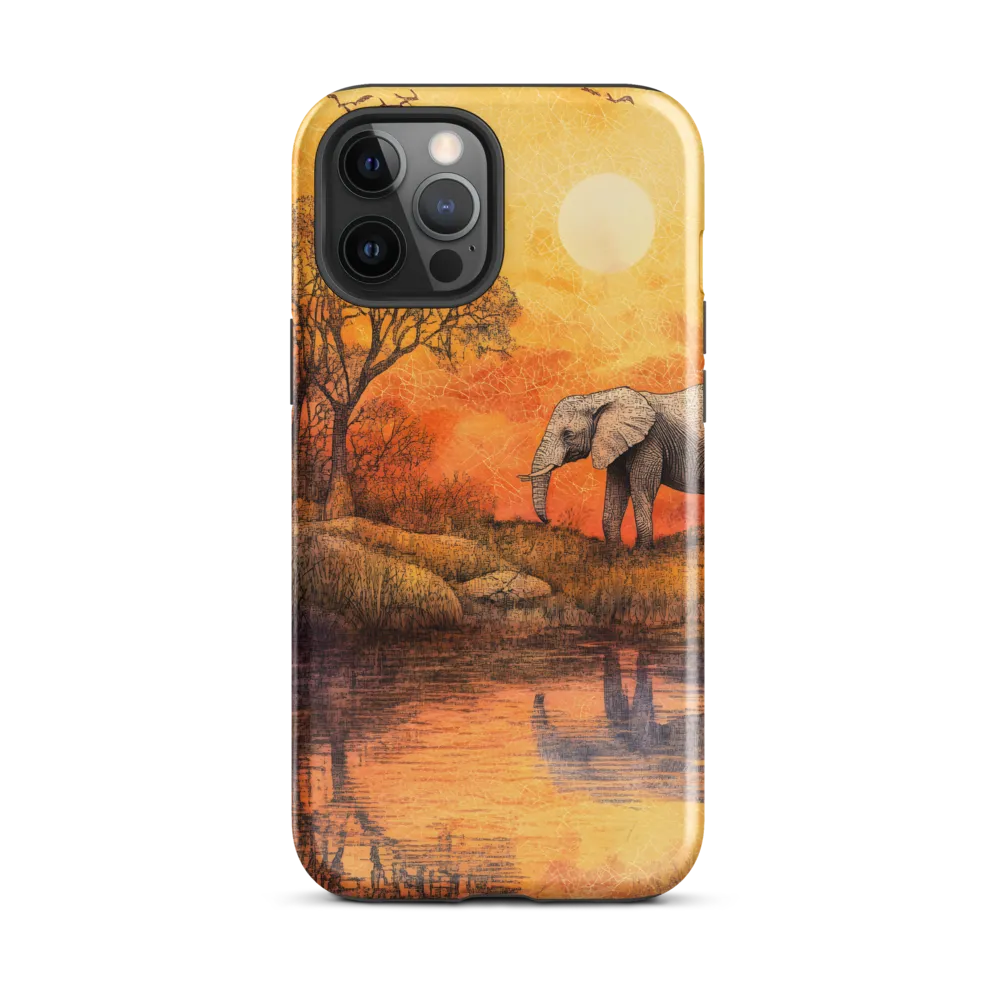 Elephant's Serenity at Dusk