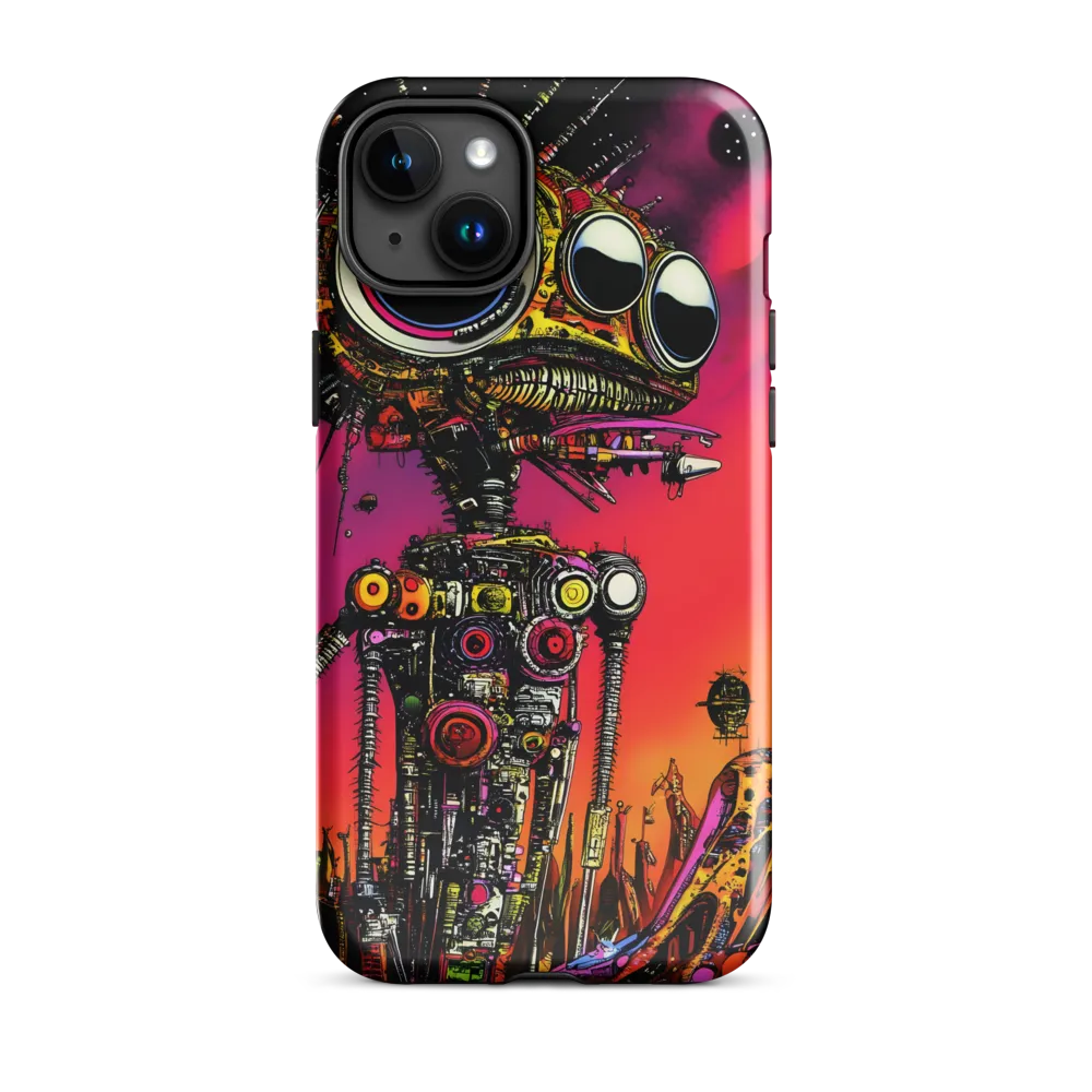 Futuristic Sentinel | Phone Case |  15 Plus | Tough Case | Glossy