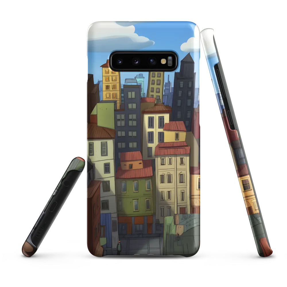 Urban Symphony: A Colorful Cityscape | Phone Case |  S10 Plus | Snap Case | Matte