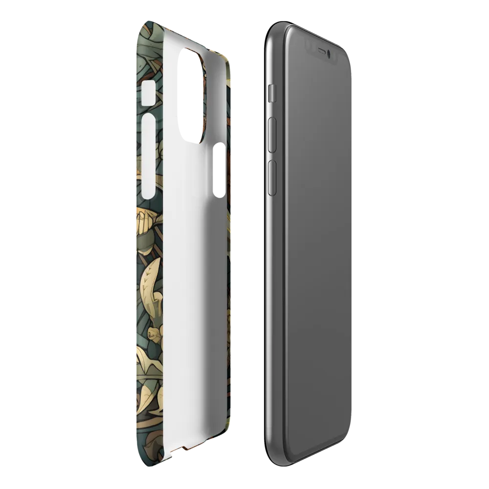 Dynamic Harmony of Sharks and Flora | Phone Case |  11 Pro | Snap Case | Matte