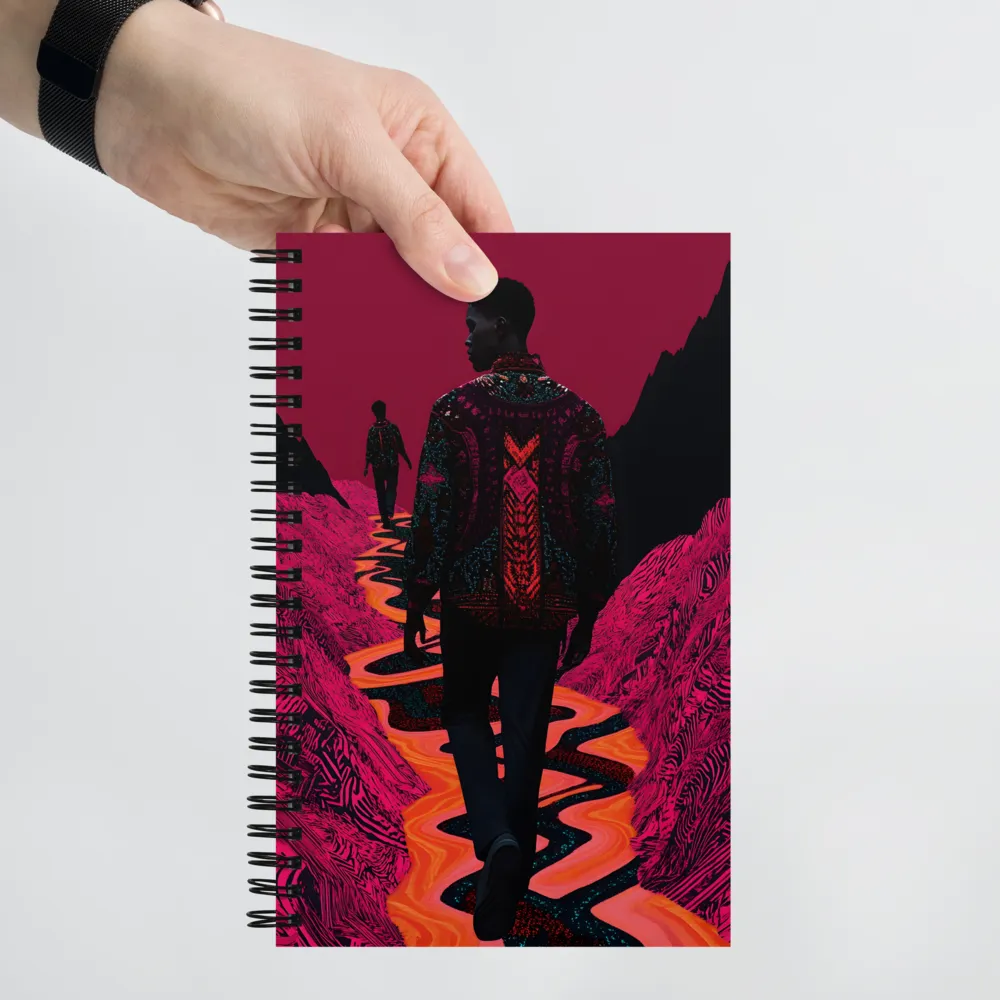 Journey Through the Vibrant Void | Spiral Notebook