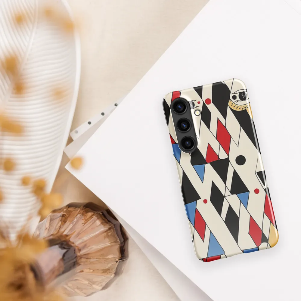 Dynamic Geometric Symphony | Phone Case |  S24 | Snap Case | Glossy