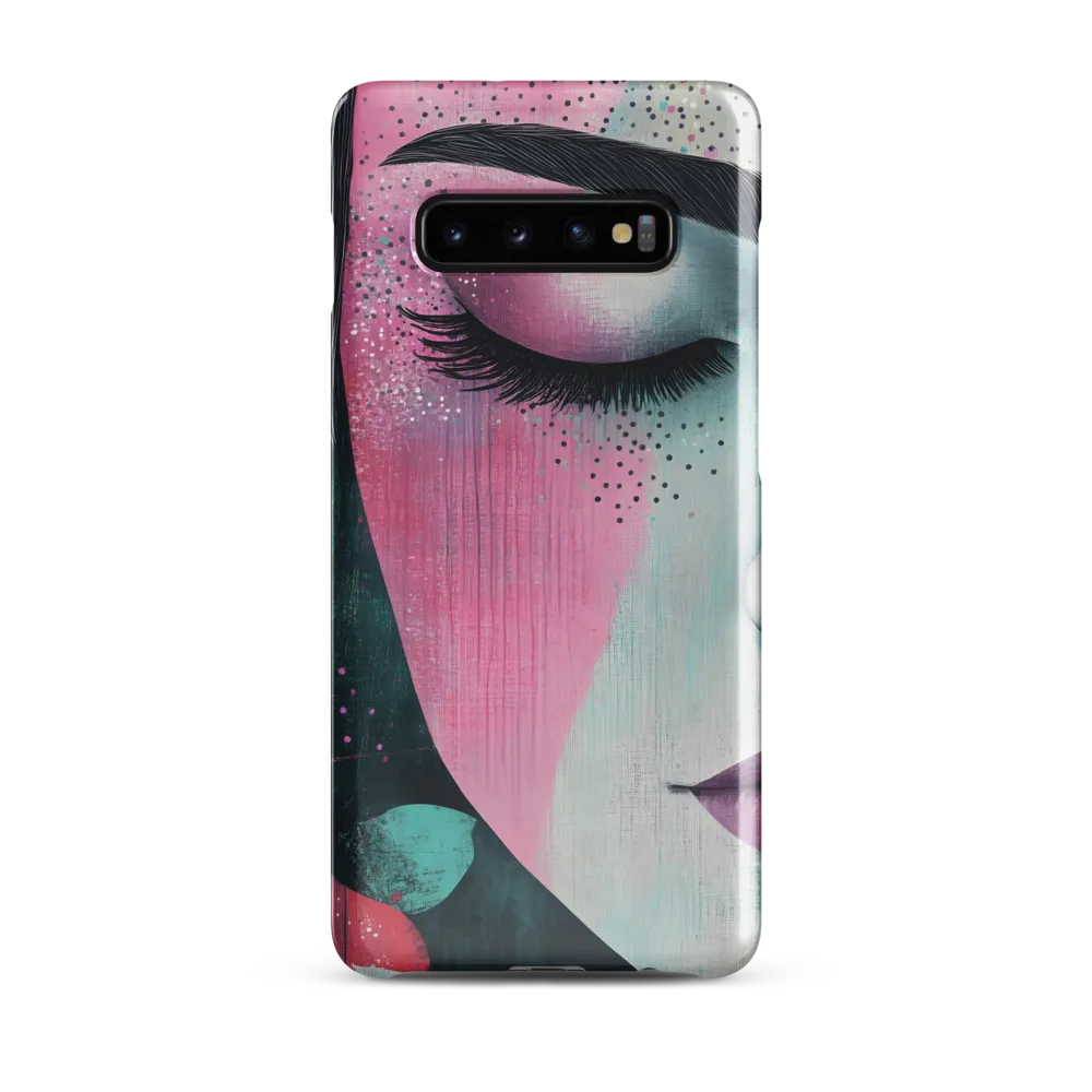 Serenity in Color: A Modern Portrait | Phone Case |  S10 Plus | Snap Case | Glossy