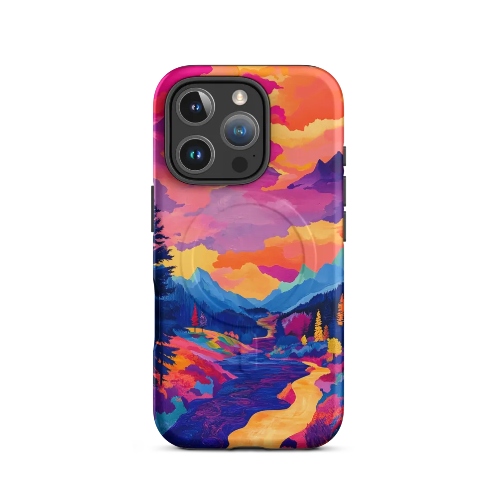 Radiant Serenity: A Surreal Landscape | Phone Case |  16 Pro | MagSafe® Tough Case | Matte