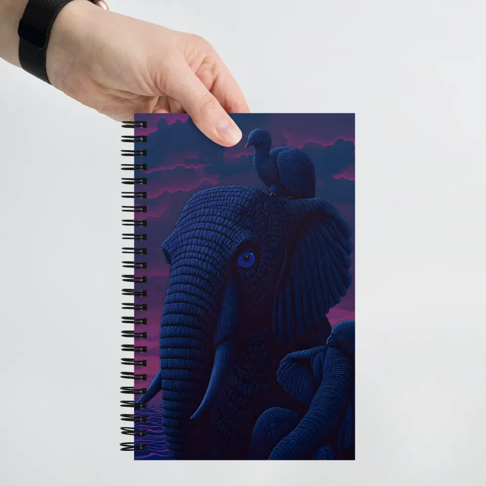 Harmony of the Blue Giant | Spiral Notebook