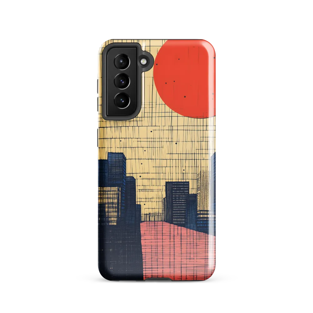 Urban Echoes: A Minimalist Cityscape