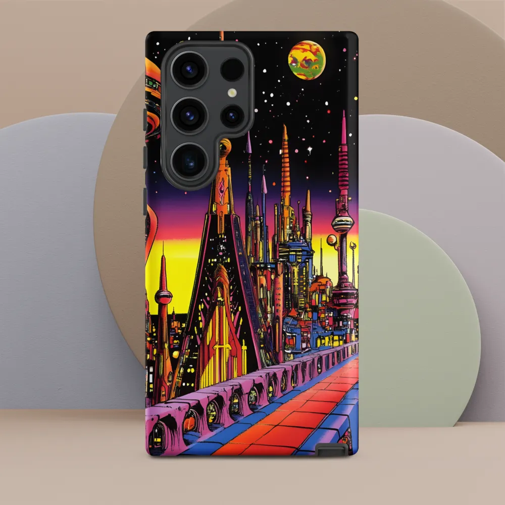 Futuristic Cosmos: A Journey Through Neon Cities