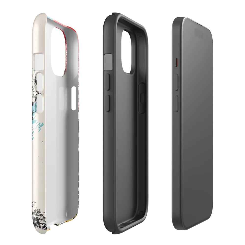 Floral Symphony in Bold Colors | Phone Case |  15 | Tough Case | Glossy