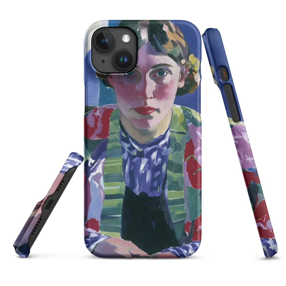 Vibrant Gaze: A Modernist Portrait