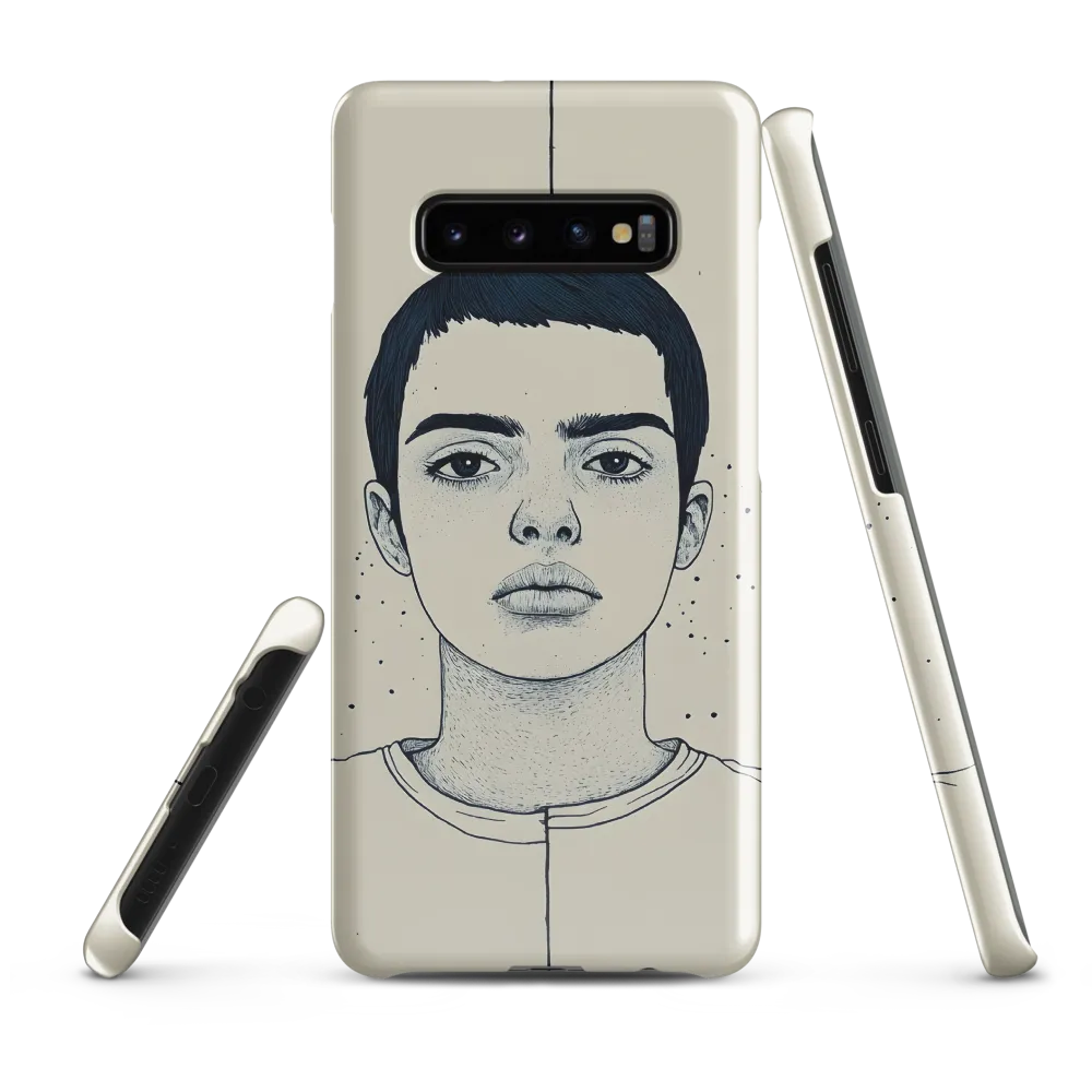 Embodying Serenity: A Contemporary Portrait | Phone Case |  S10 Plus | Snap Case | Glossy