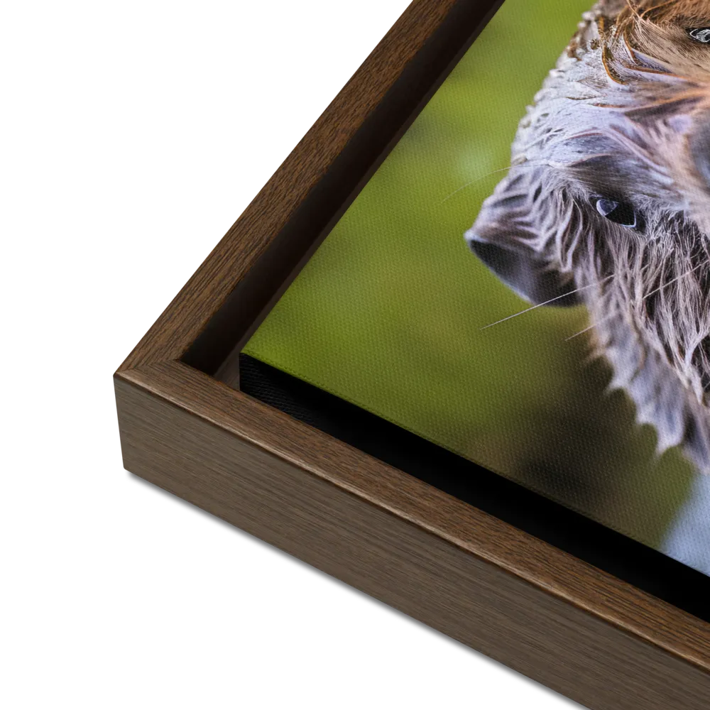 Emergence of the Beaver | Canvas with Brown Frame | 12″×16″