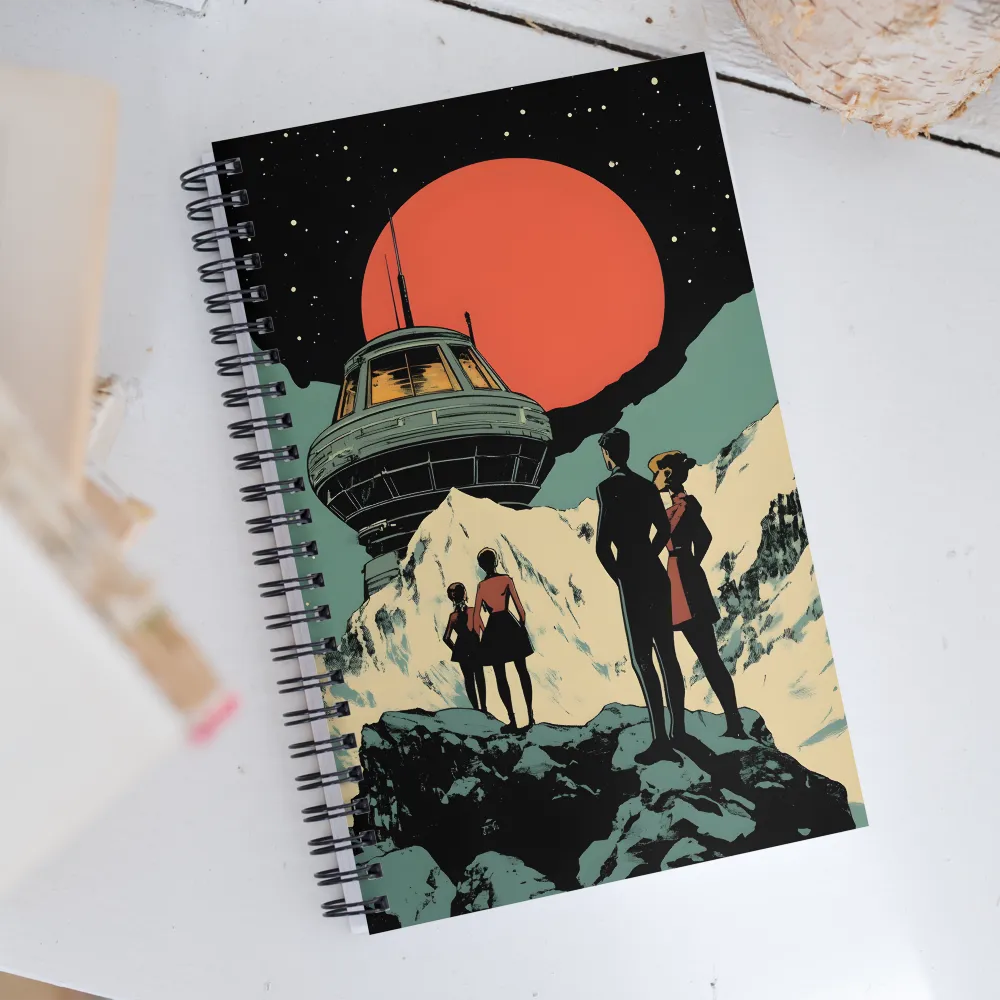 Echoes of a Red Sun | Spiral Notebook