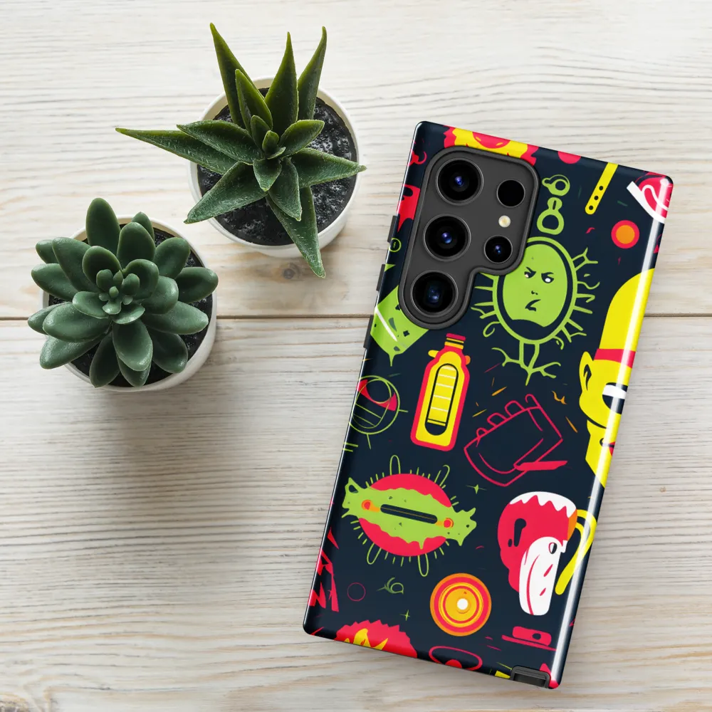 Neon Revelry: A Quirky Exploration of Modern Pop Art