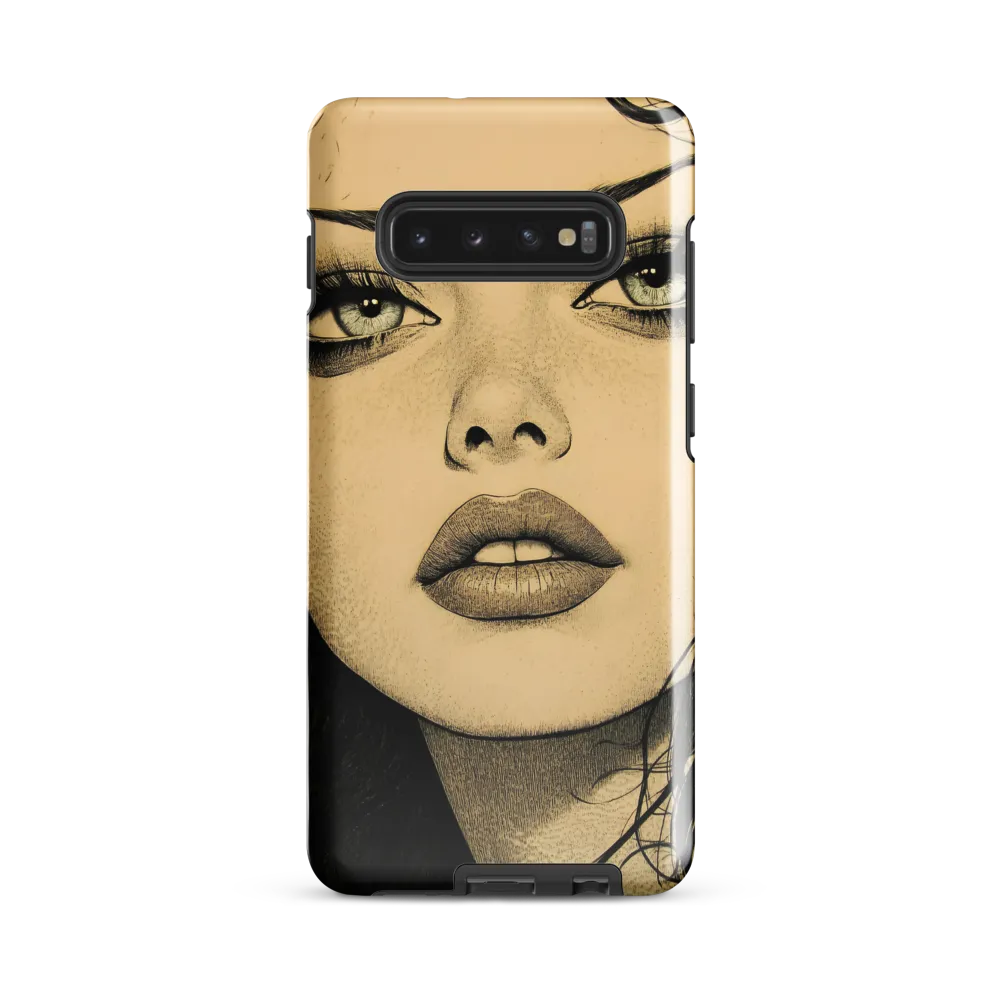 Enigmatic Gaze | Phone Case |  S10 Plus | Tough Case | Glossy