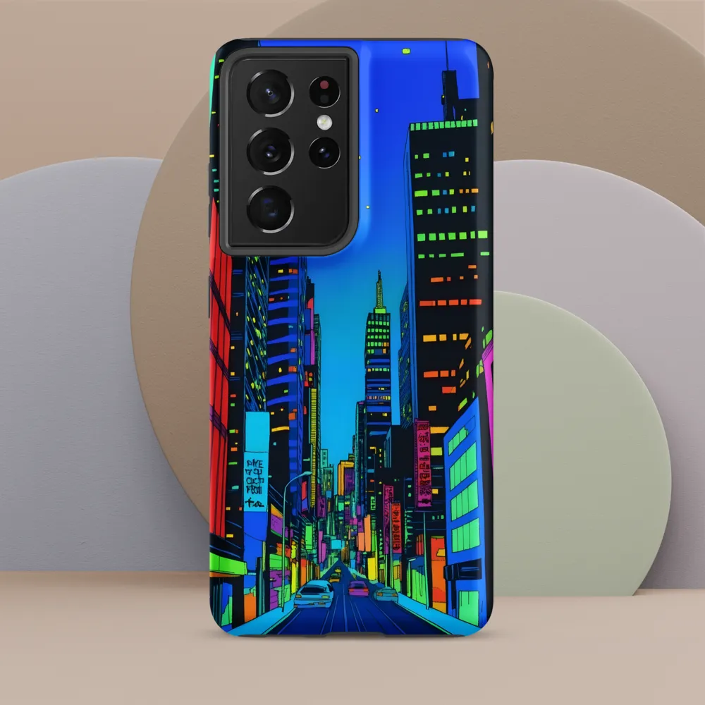 Neon Dreamscape: A Futuristic City at Dusk