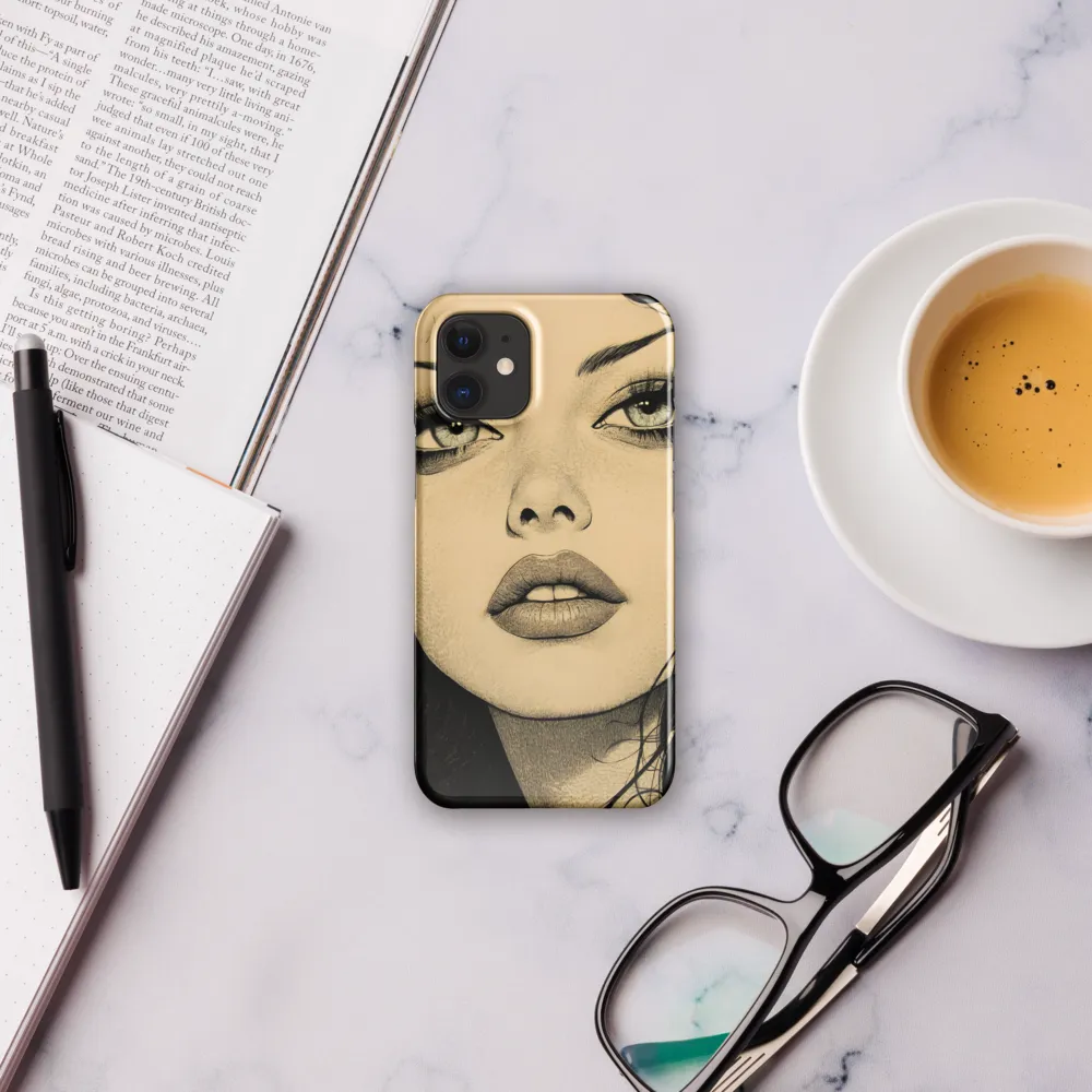 Enigmatic Gaze | Phone Case |  12 Mini | Snap Case | Glossy
