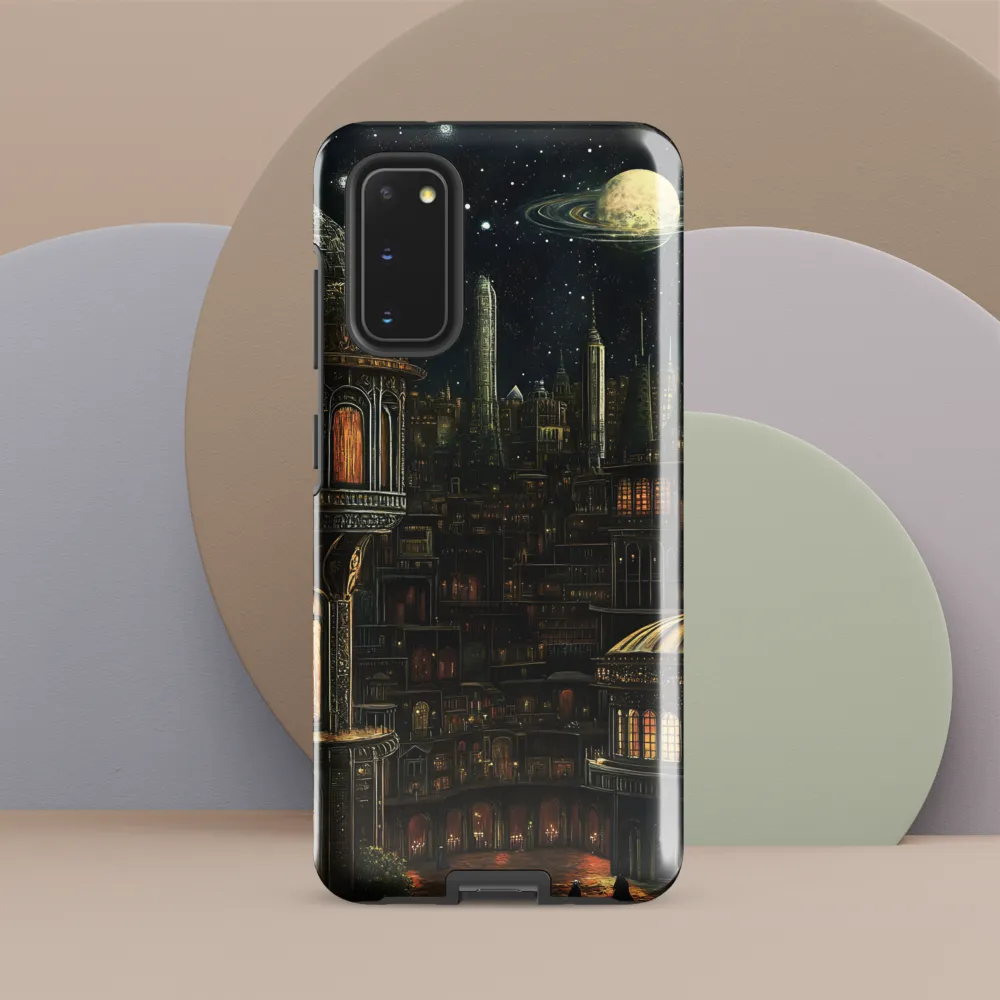 Celestial Enigma: A Surreal Cityscape
