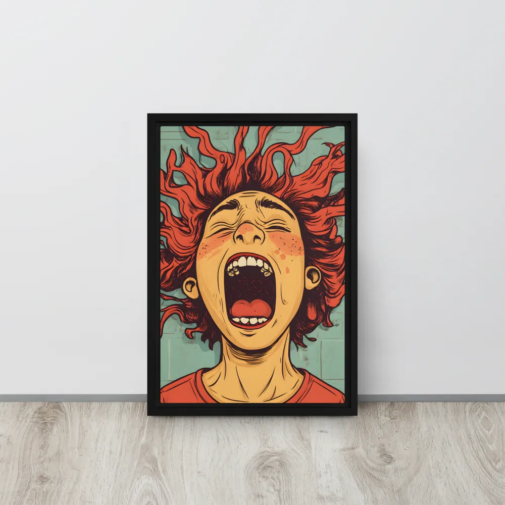 Fury Unleashed | Canvas with Black Frame | 12″×18″