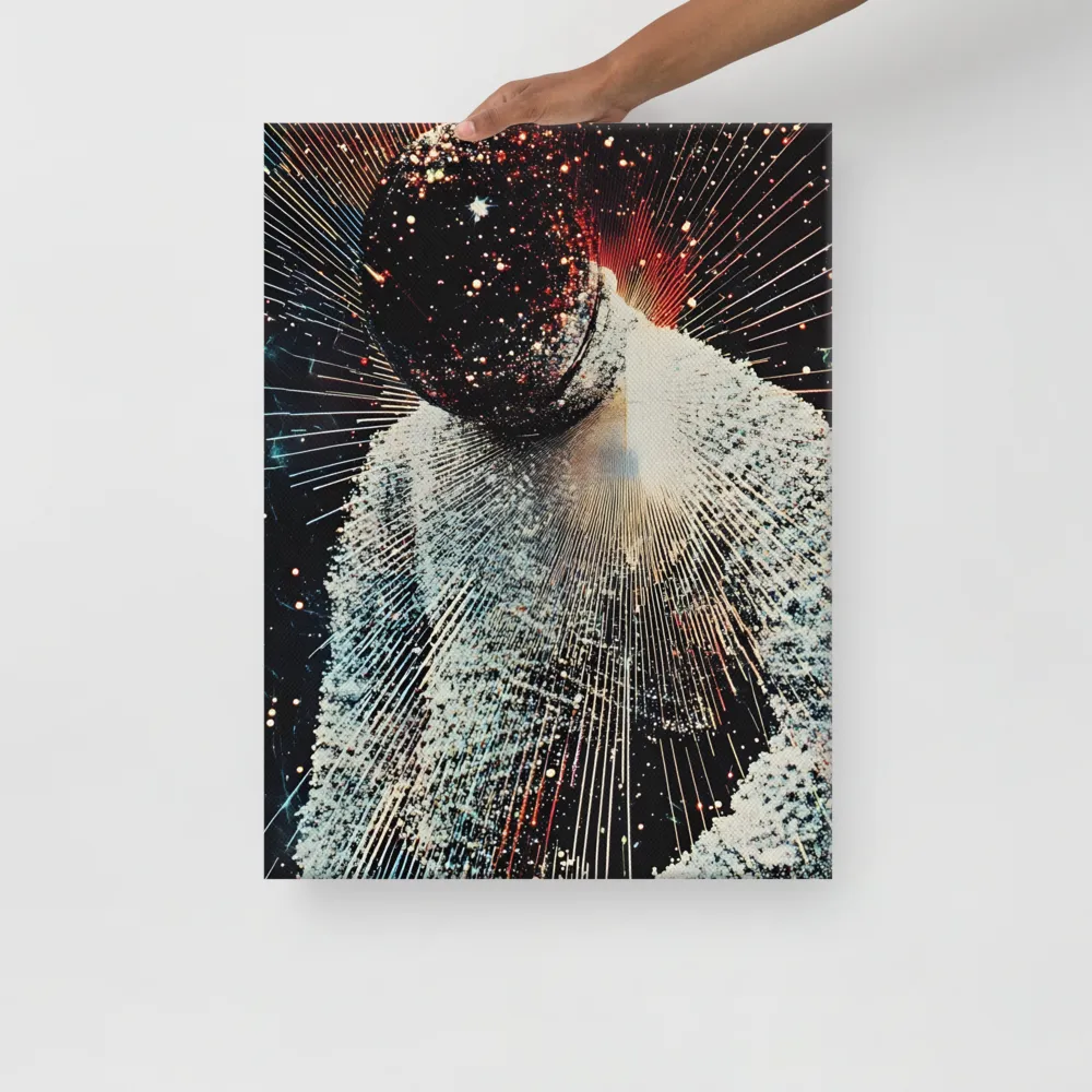 Ethereal Astronaut: A Journey Through the Cosmos | Canvas | 18″×24″