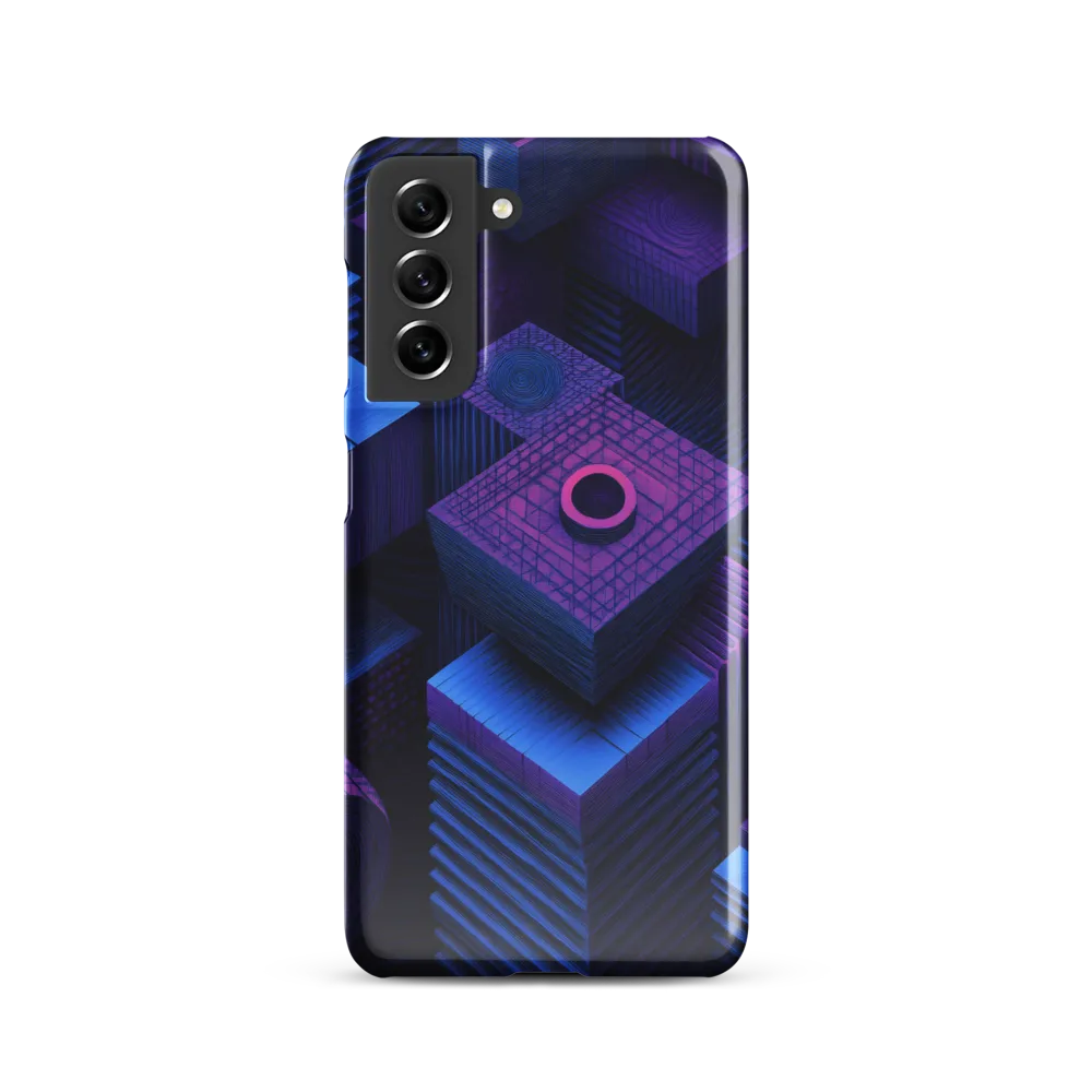 Geometric Dreams in Blue and Purple