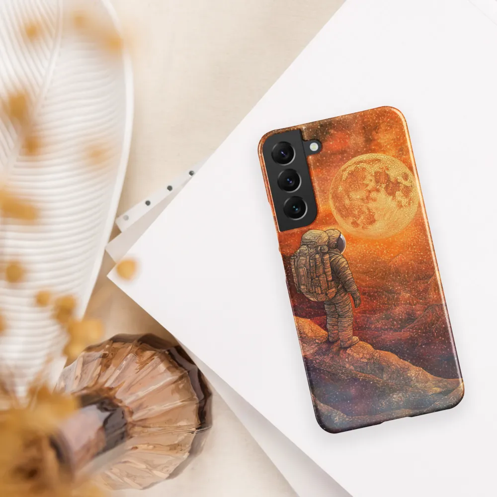 Journey to the Celestial: An Astronaut's Reflection | Phone Case |  S22 Plus | Snap Case | Glossy