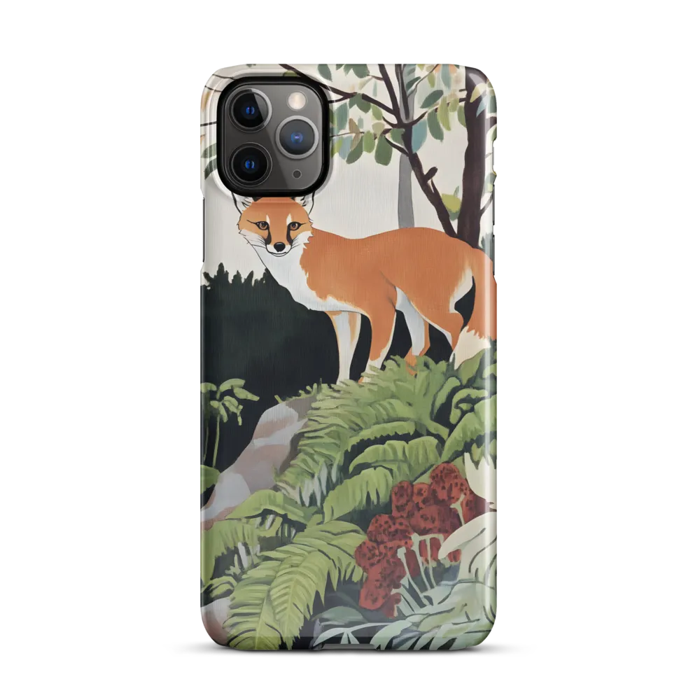 Whispers of the Forest: An Illustrated Fox | Phone Case |  11 Pro Max | Snap Case | Glossy