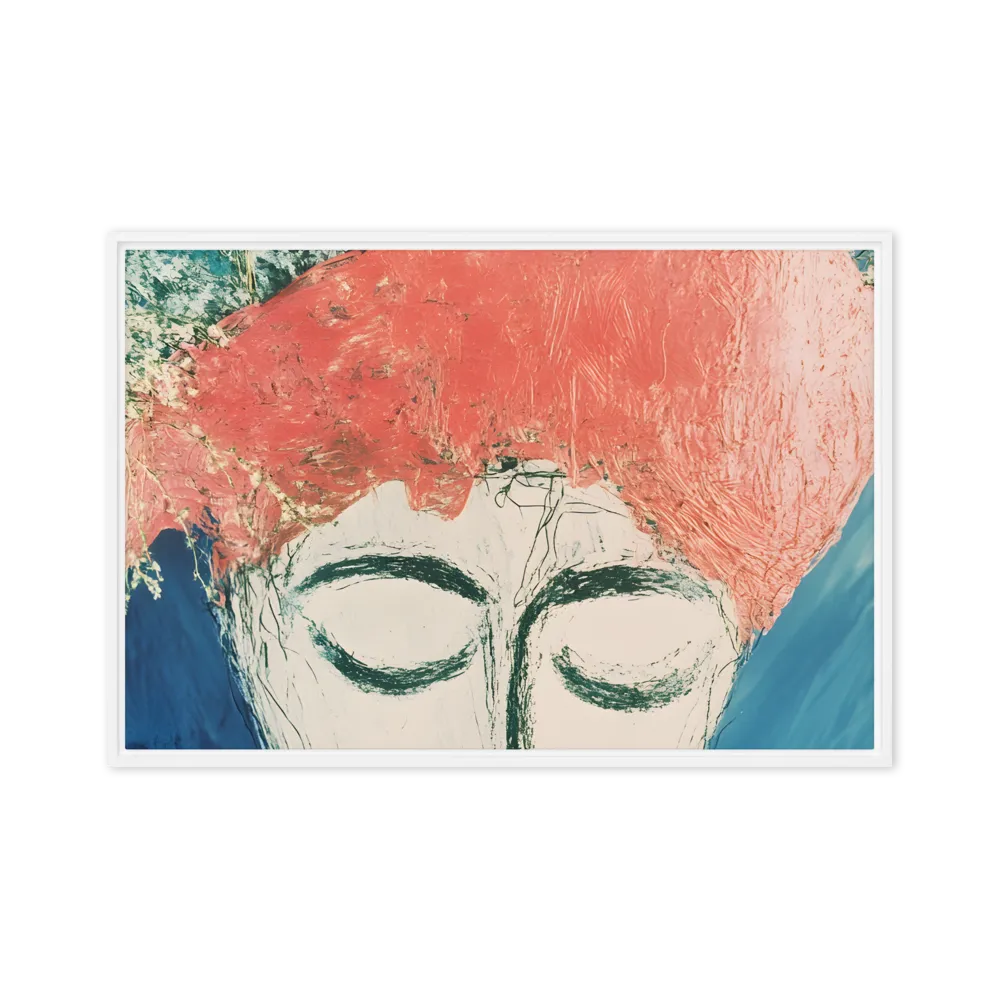 Serenity in Bloom | Canvas with White Frame | 20″×30″