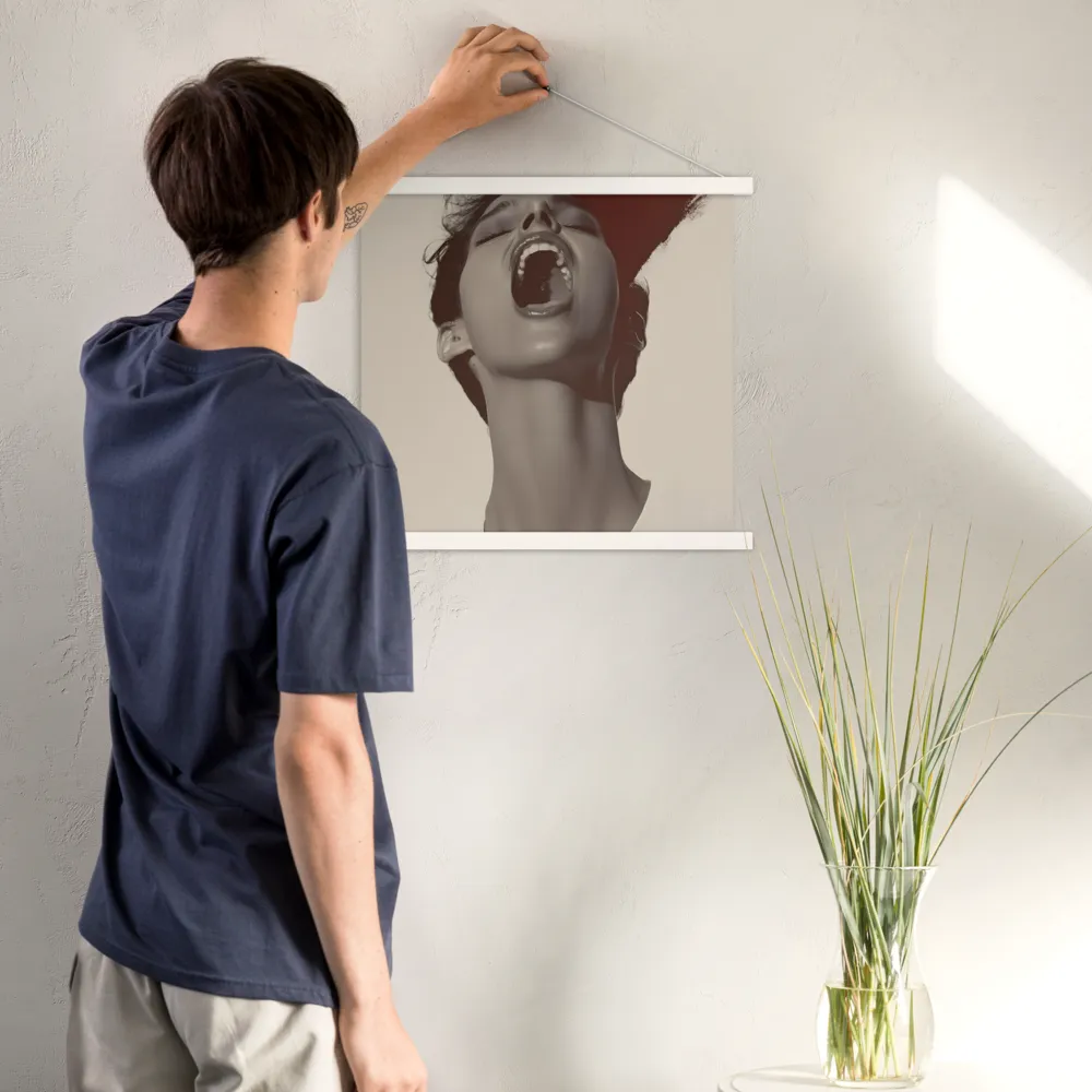 Echoes of Emotion | Poster With White Wood Hanger | 18″×18″