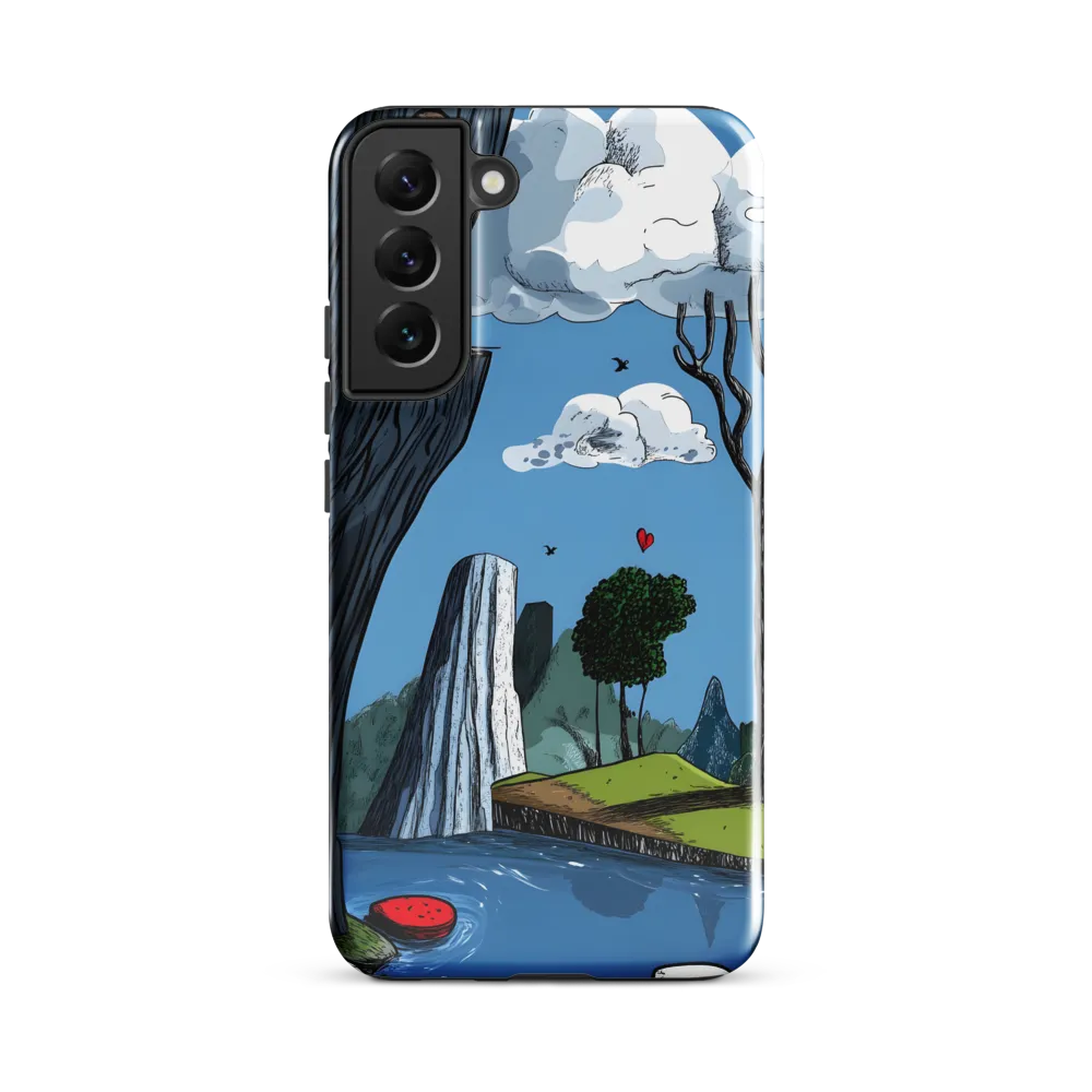 Whimsical Cliffside Reflections